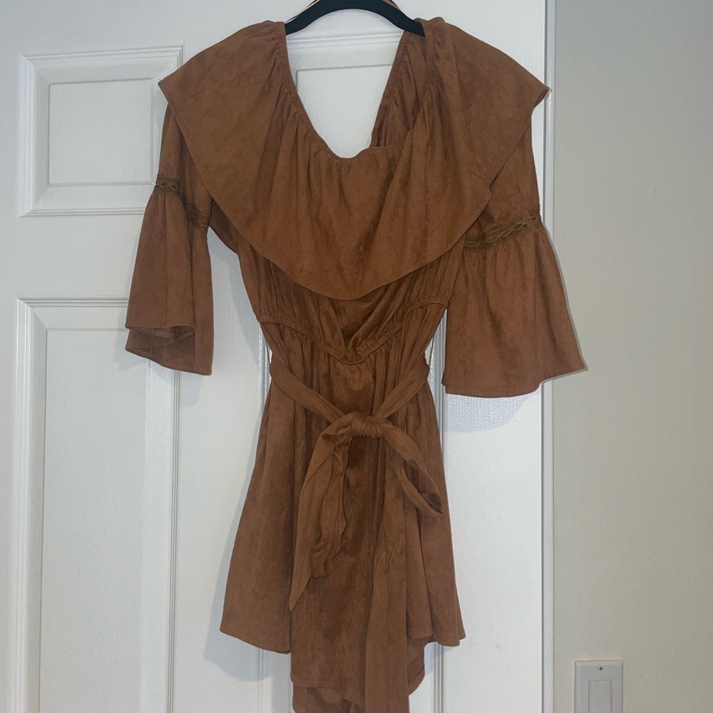 Rockin C western wear brown romper